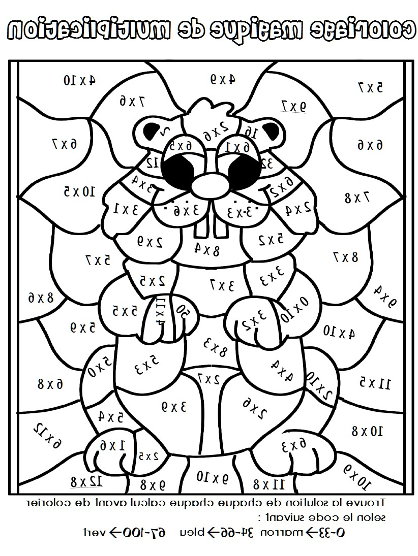 dessin magique table multiplication 6