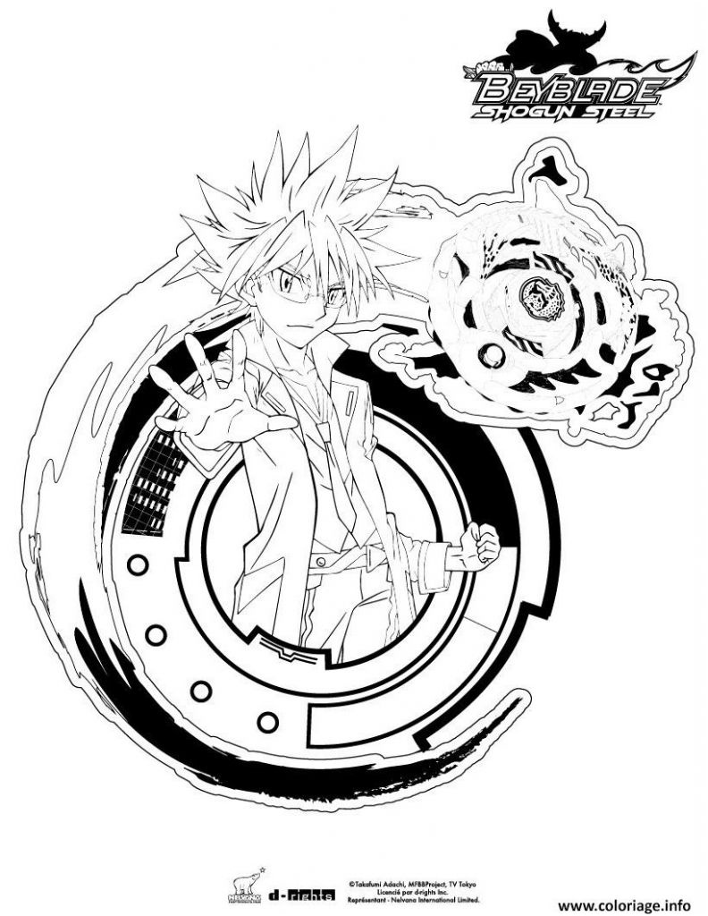 dessin toupie impressionnant collection coloriage beyblade 3 jecolorie