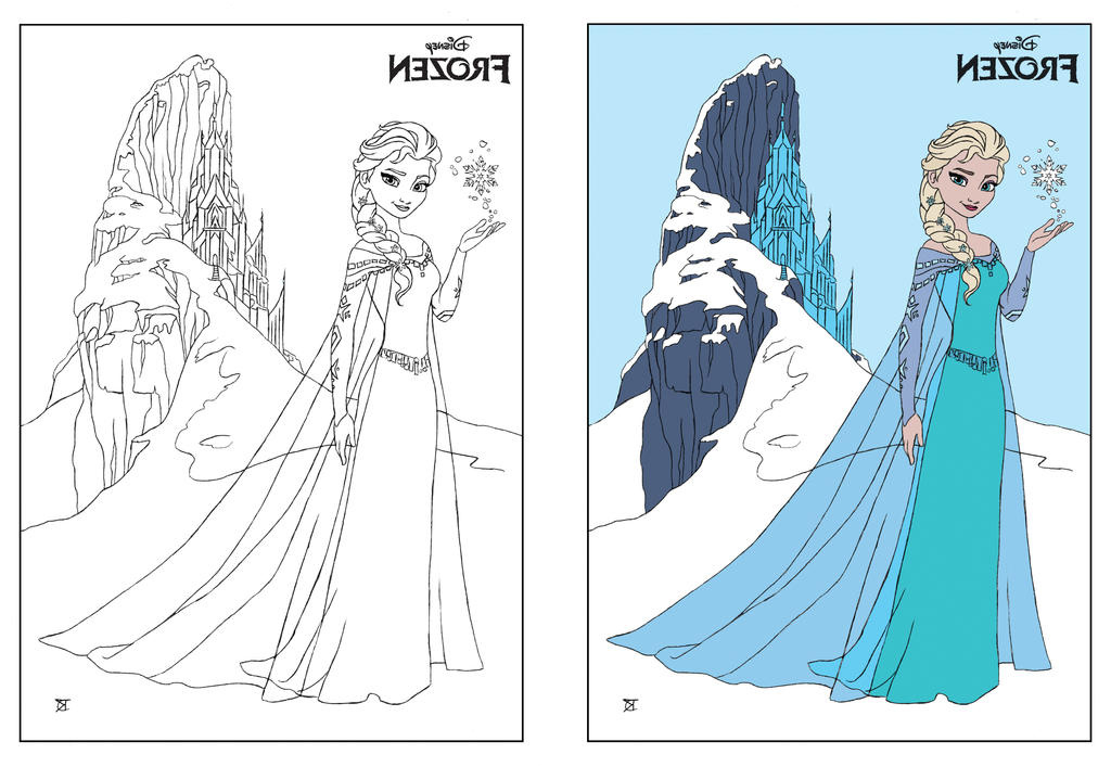 Disney Frozen ELSA coloring page