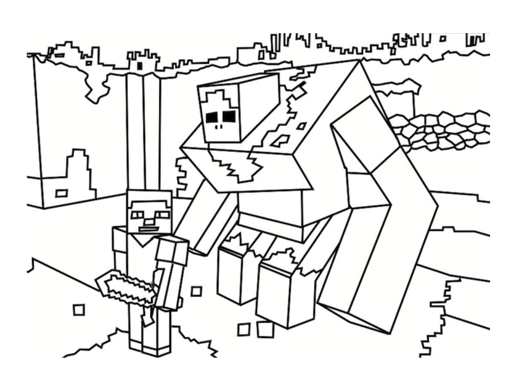 minecraft coloring pages print them for