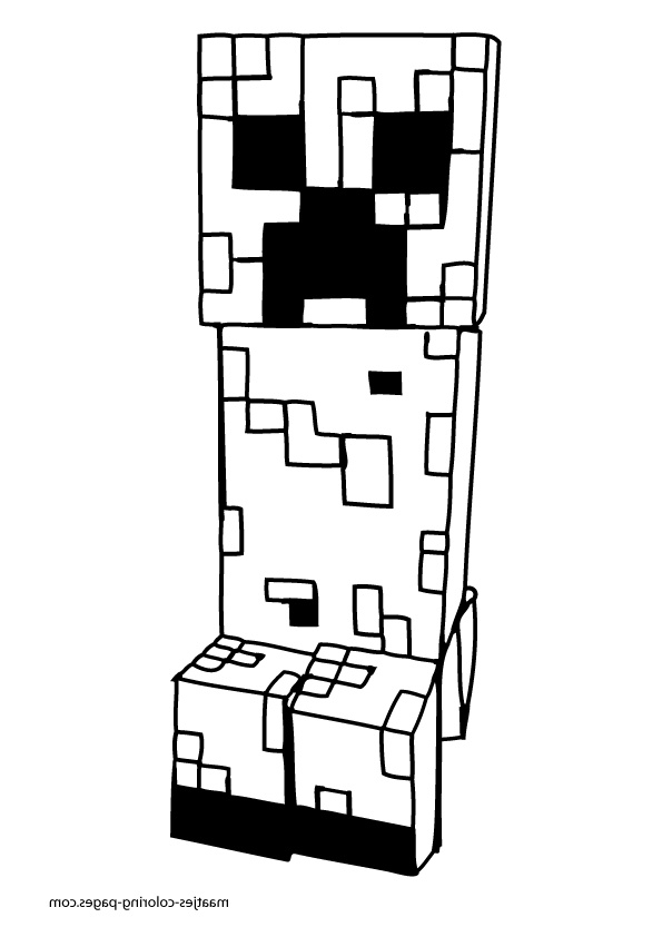 minecraft coloring pages 024