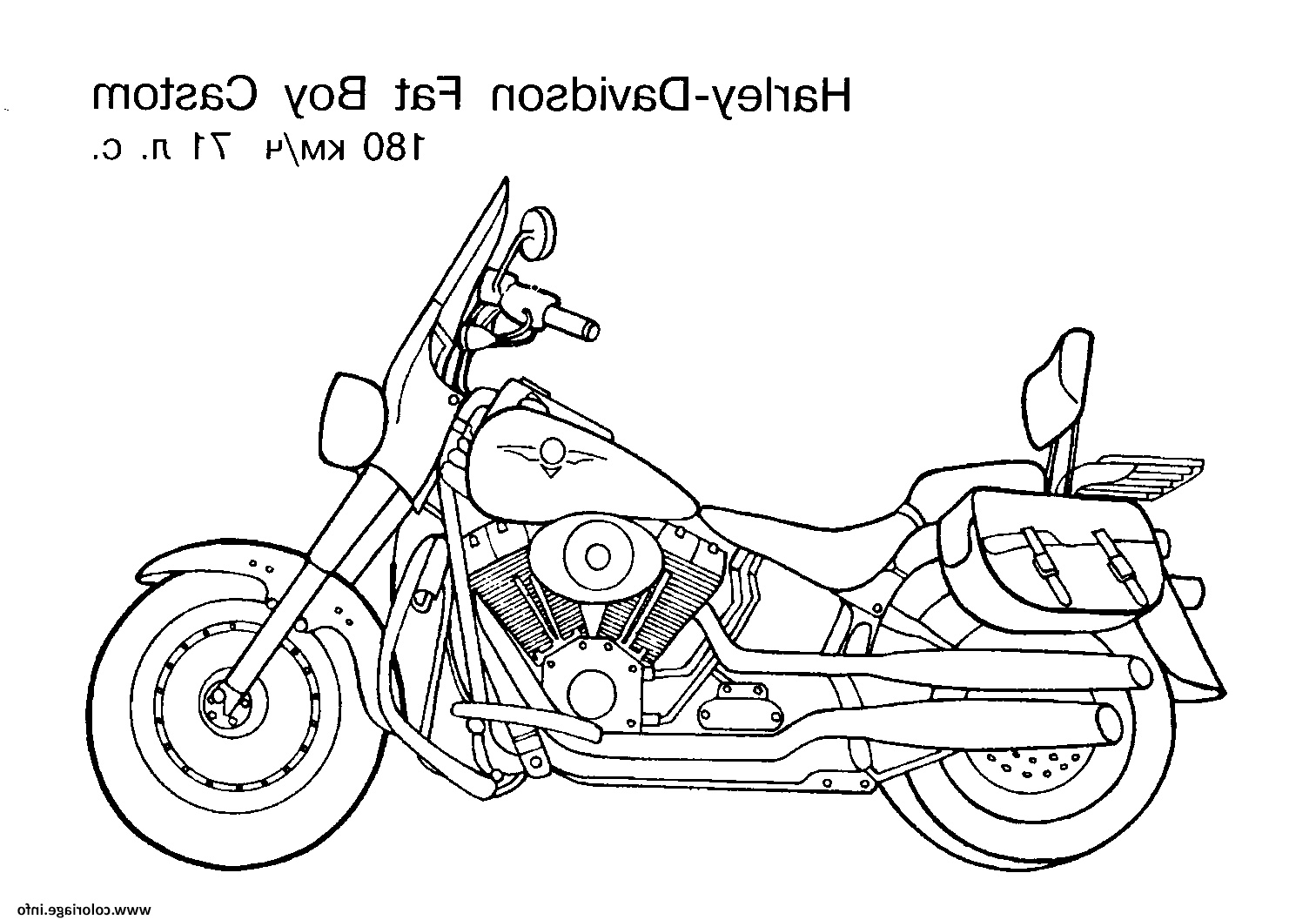 moto 76 coloriage