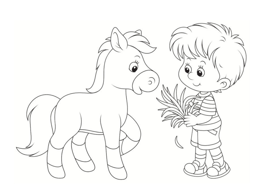 coloriage poneys chevaux