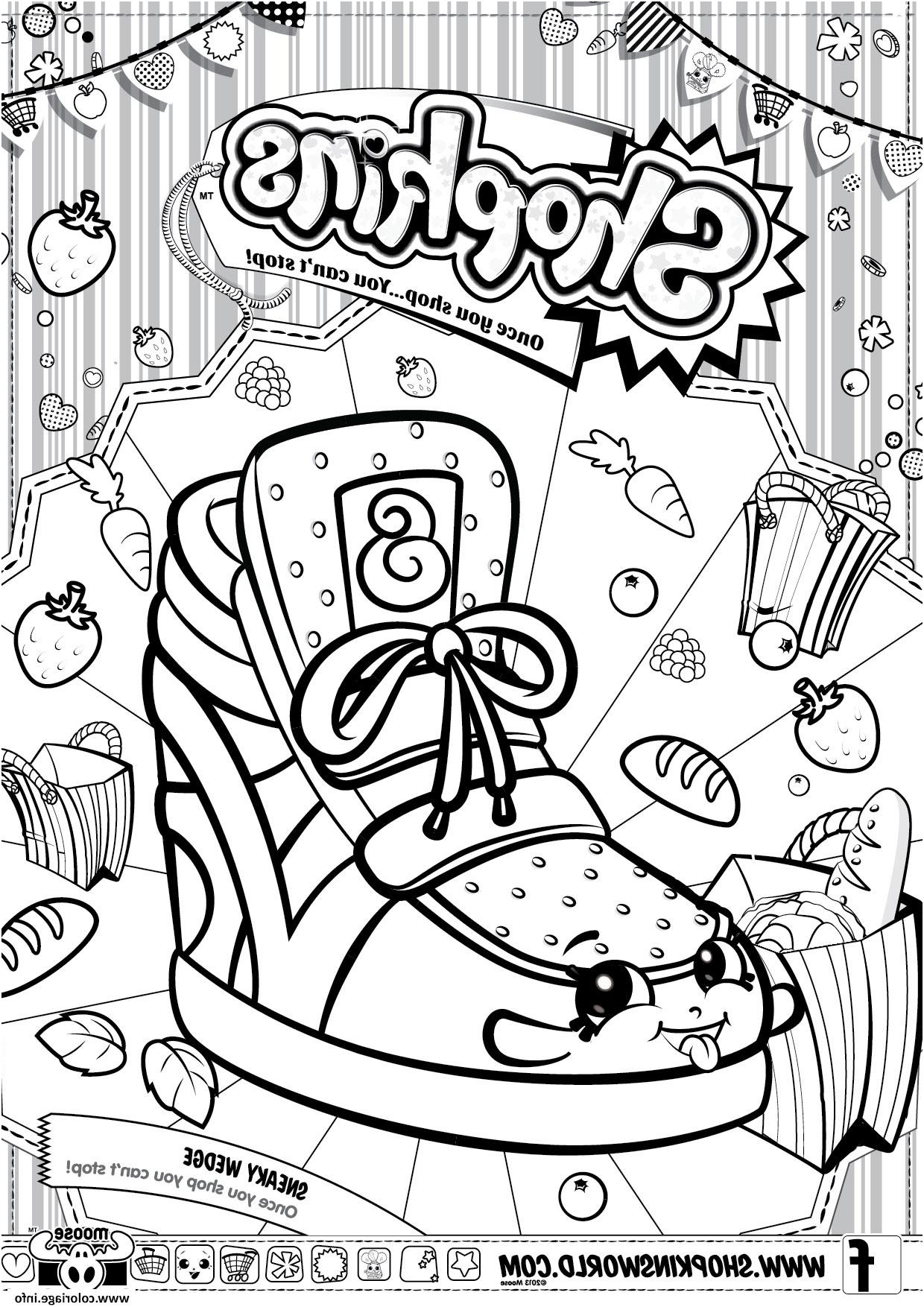 shopkins sneaky wedge coloriage