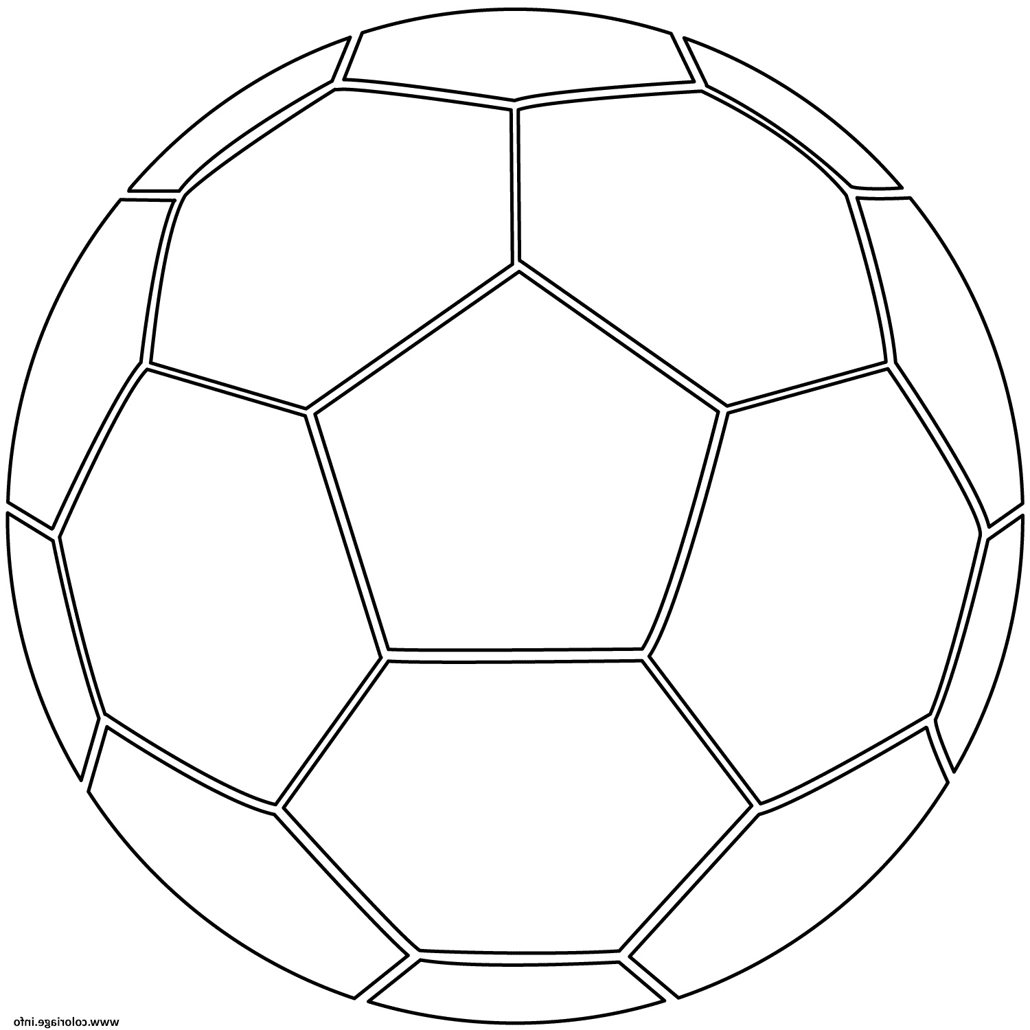 ballon de foot soccer coloriage