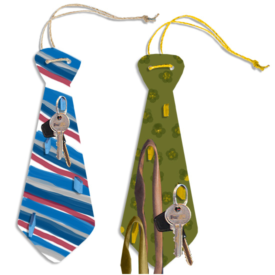 porte cravates en forme de grosse cravate cadeau de fete des peres