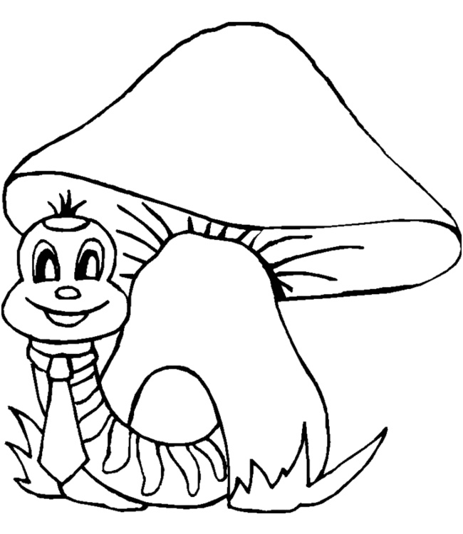 dessin de champignons imprimer