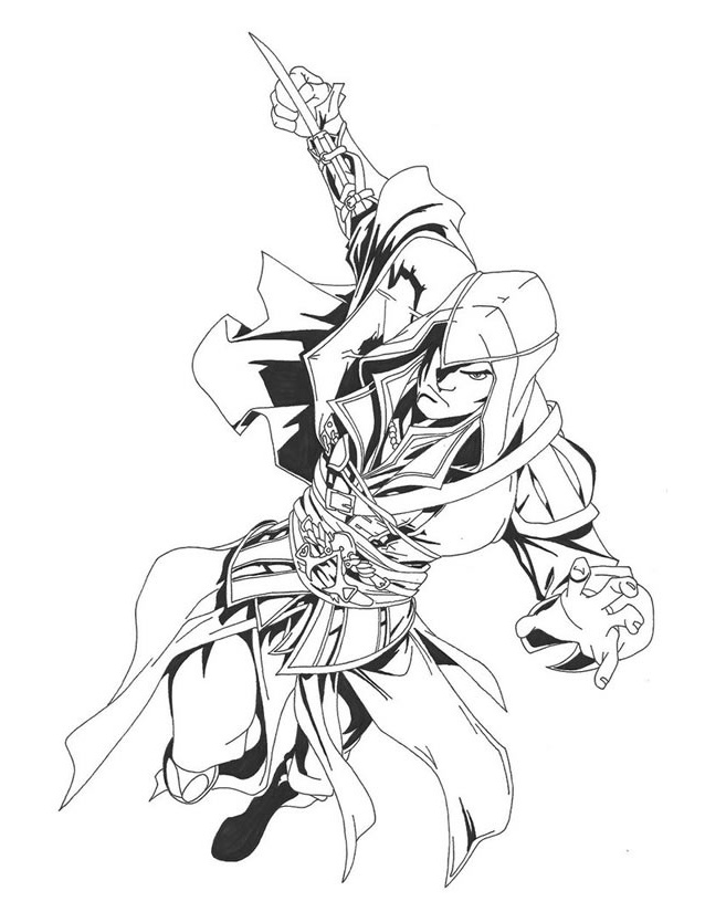 coloriage assassin creed