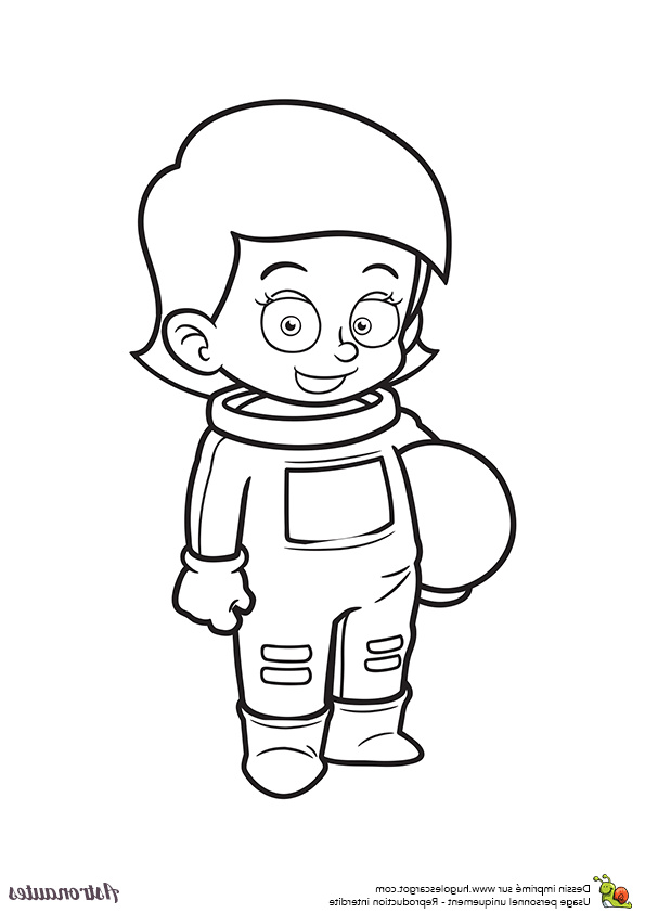 dessin a colorier astronaute en ligne
