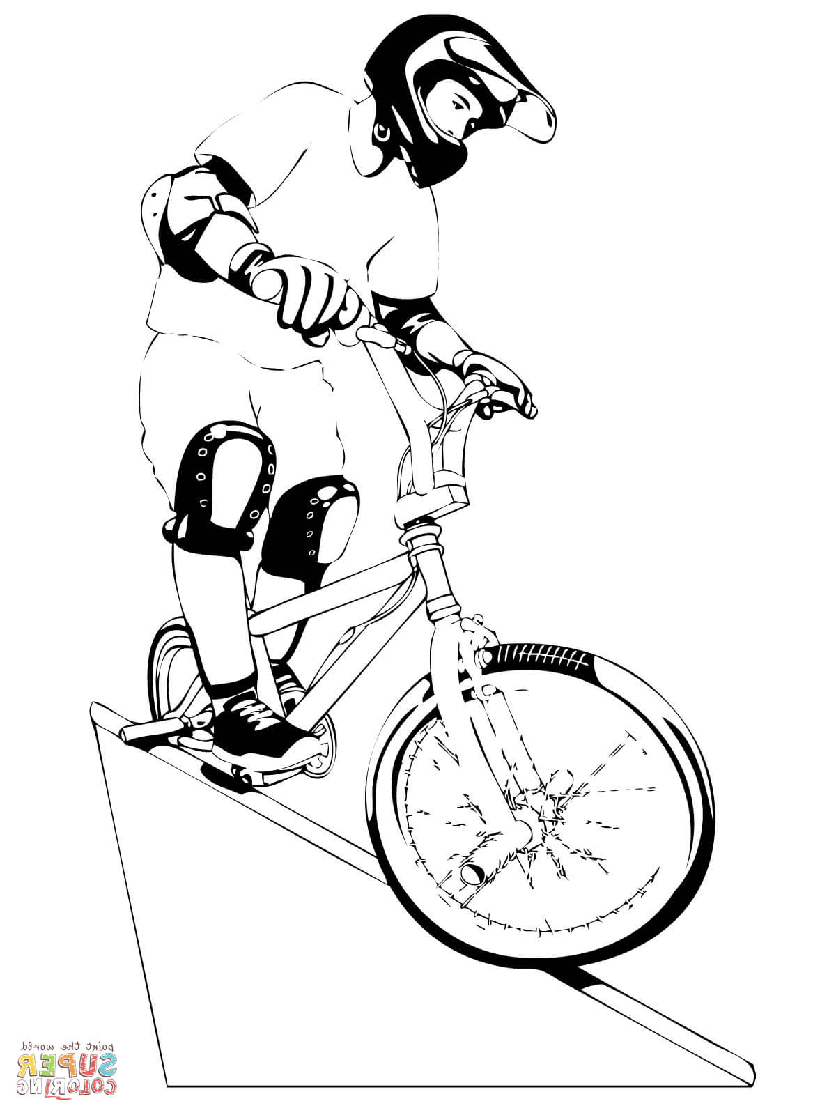 ausmalbilder bmx fahrrad