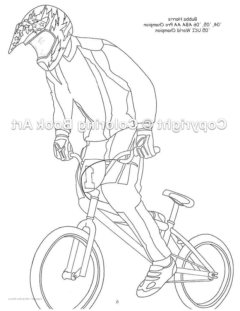 bmx bike coloring page letscoloringpages nice pic 8 printable coloring pages