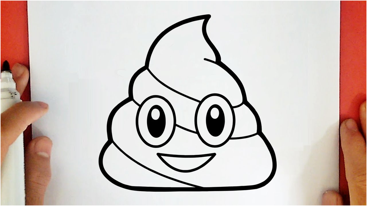 cool dessin kawaii emoji caca