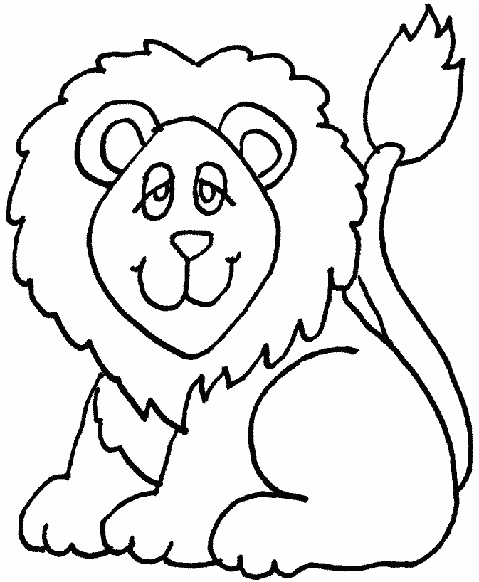 coloriage lion 1