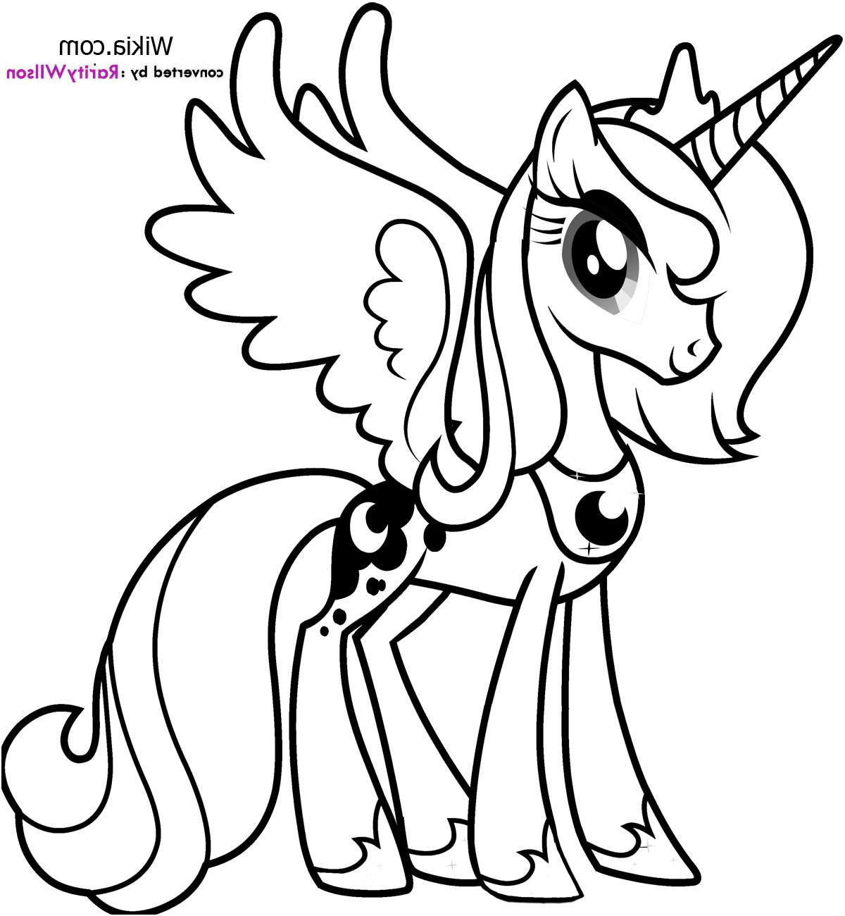 dessin a colorier my little pony cadence