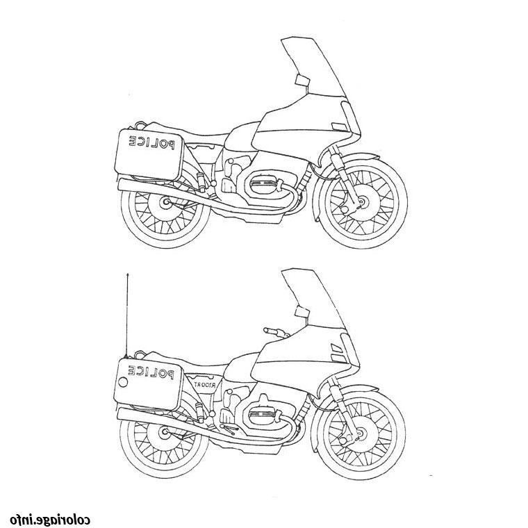 moto de police coloriage dessin 2028