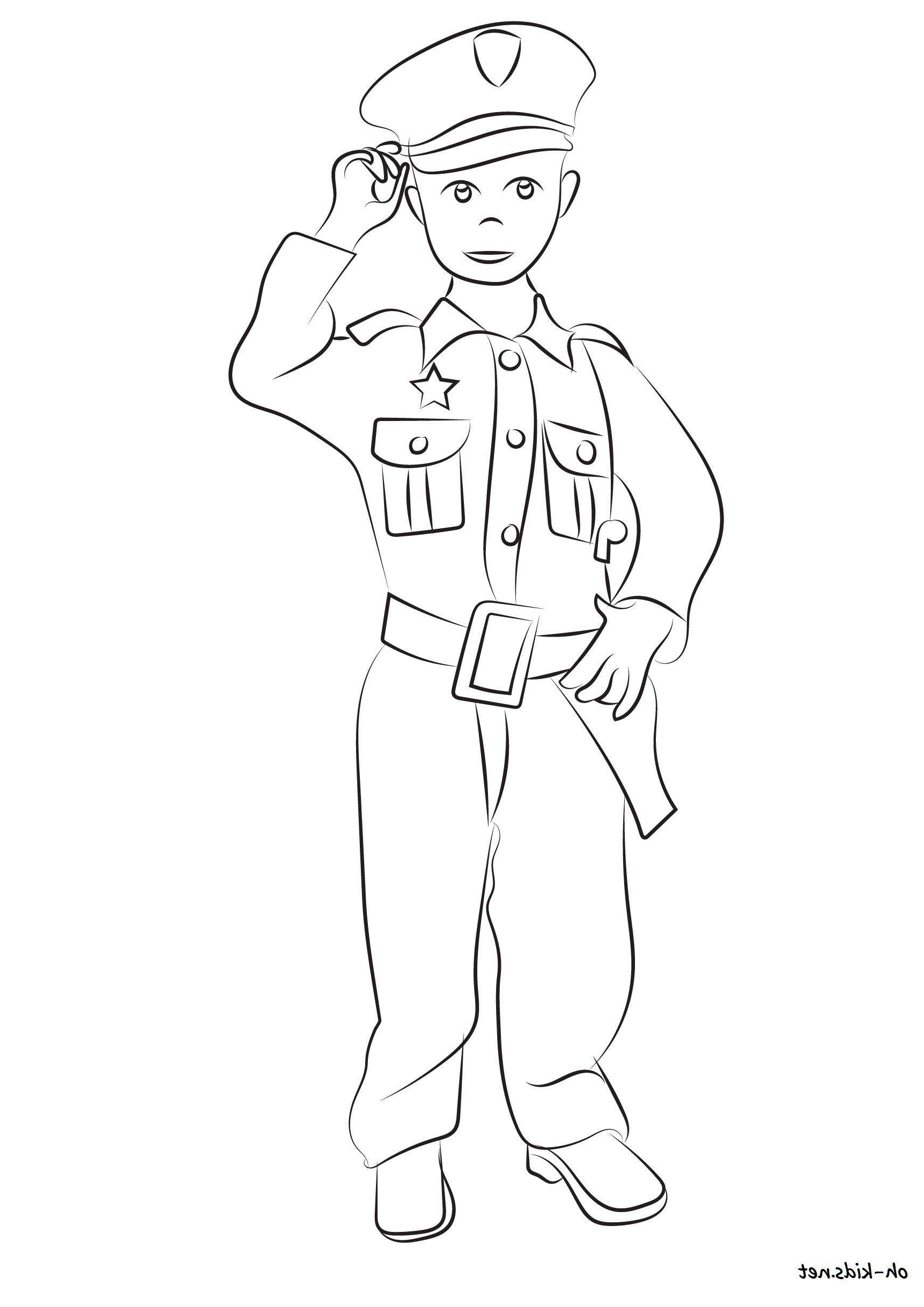 coloriage police
