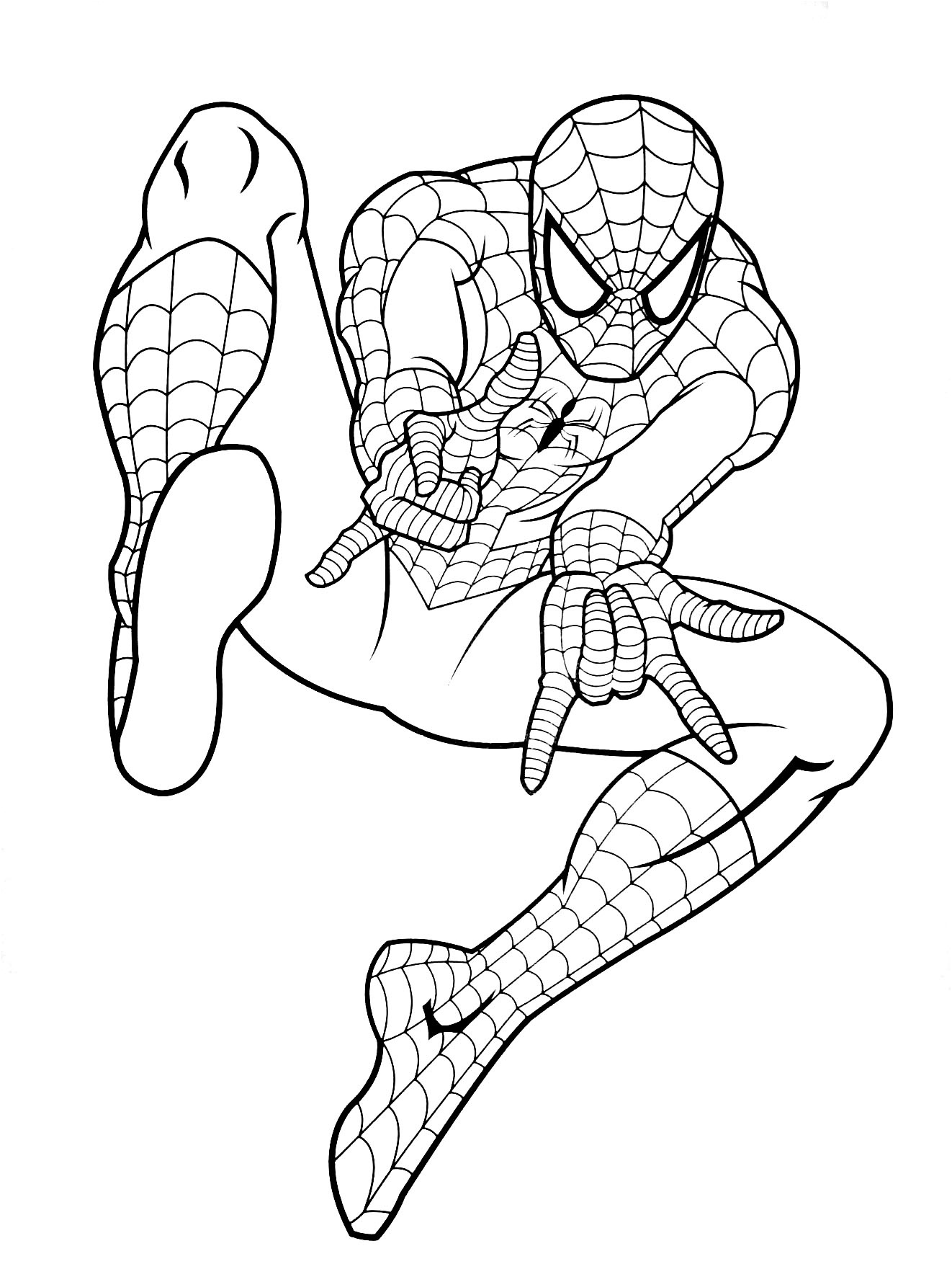 coloriage spiderman gratuit