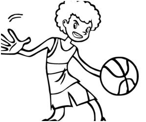 coloriage sports handball