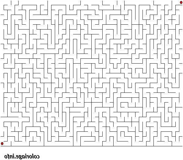 jeux labyrinthe difficile coloriage 1872