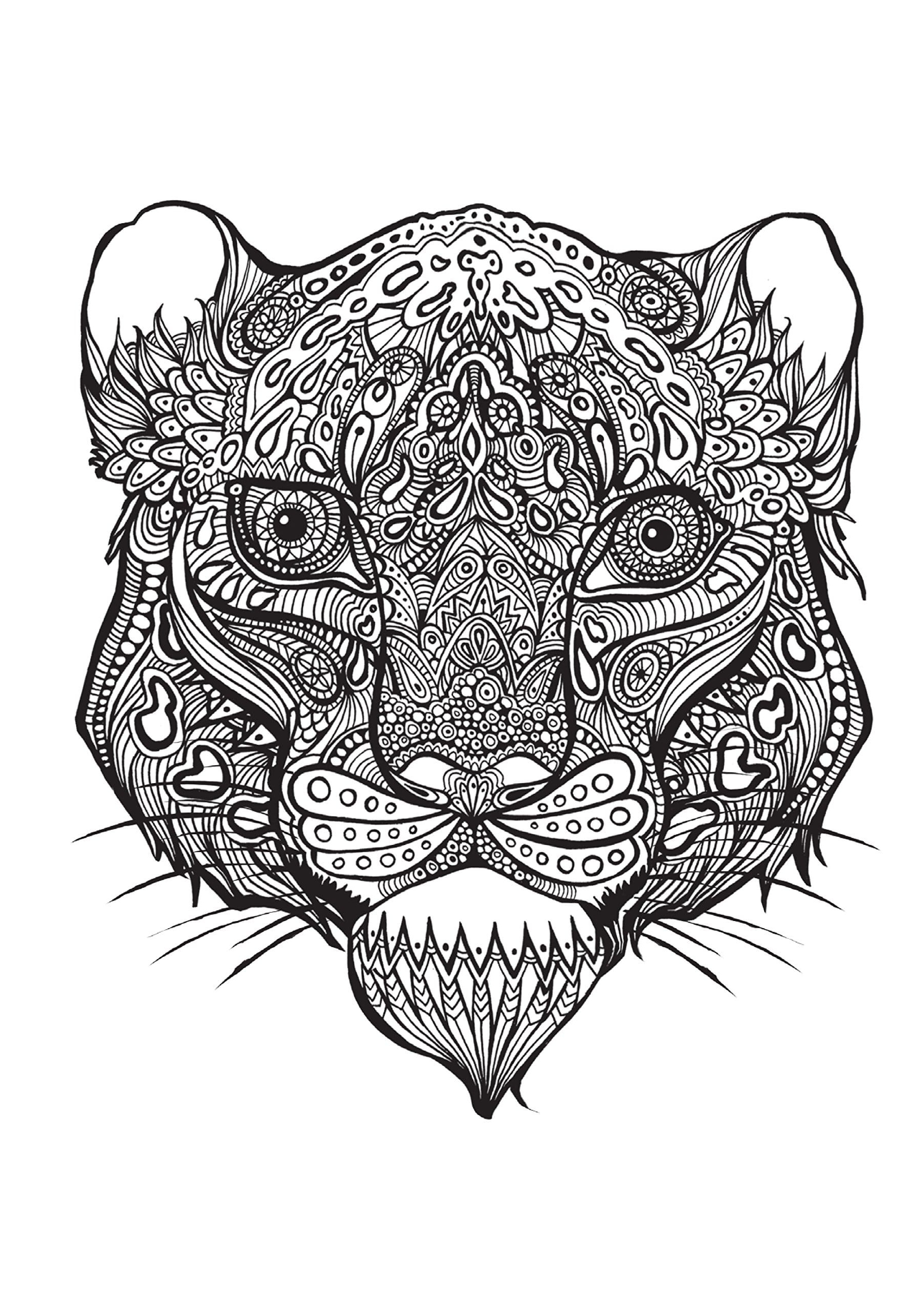 coloring pages anti stress animals print for free 100 pieces