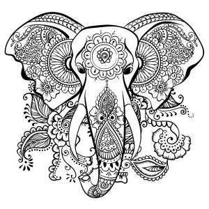 coloriages elephants