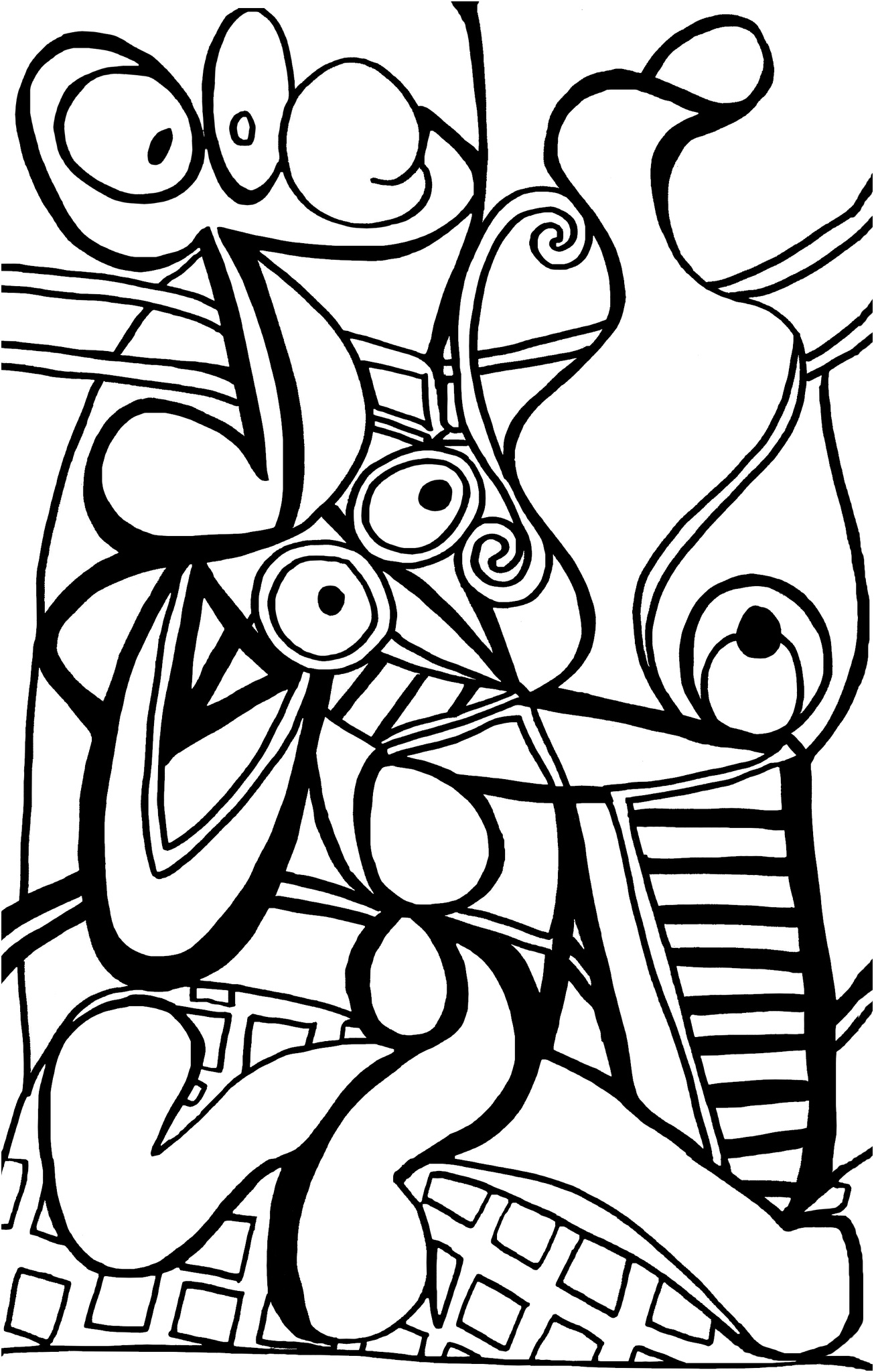 15 coloriage oeuvre miro cycle 3