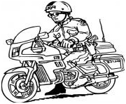 moto police coloriage 2030