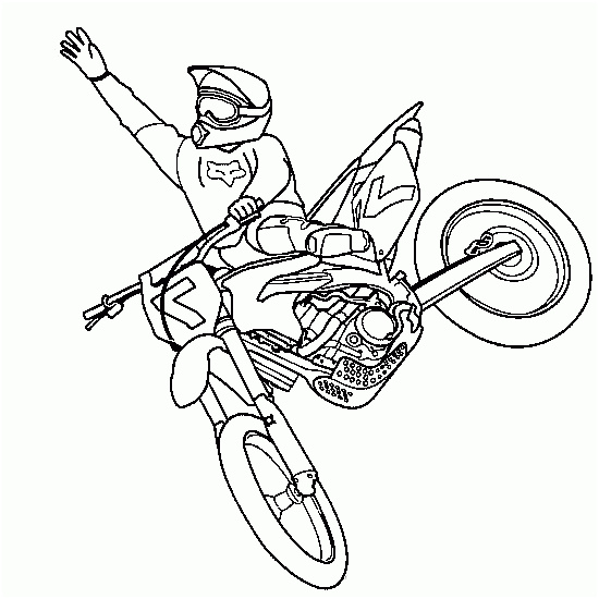 dessin moto cross ktm
