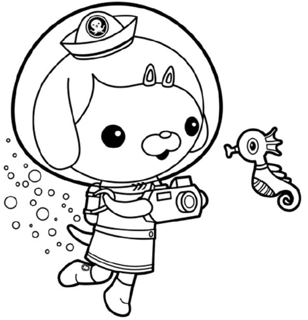 octonauts coloring pages kids activity