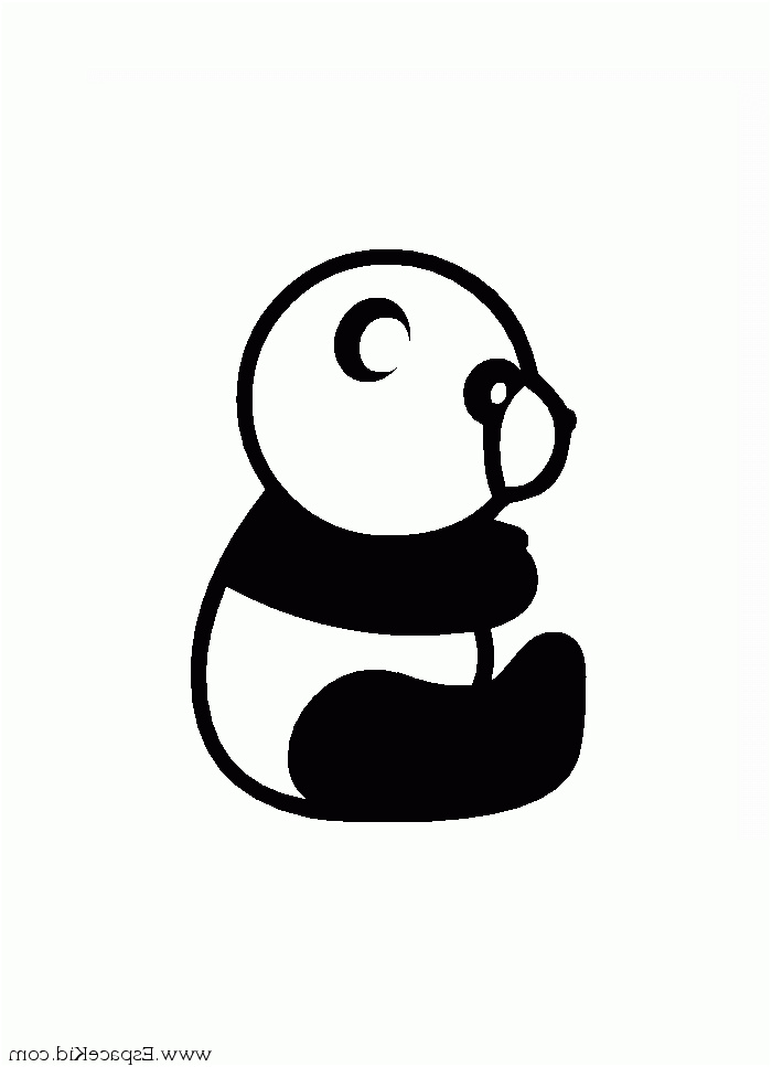 dessin panda bambou