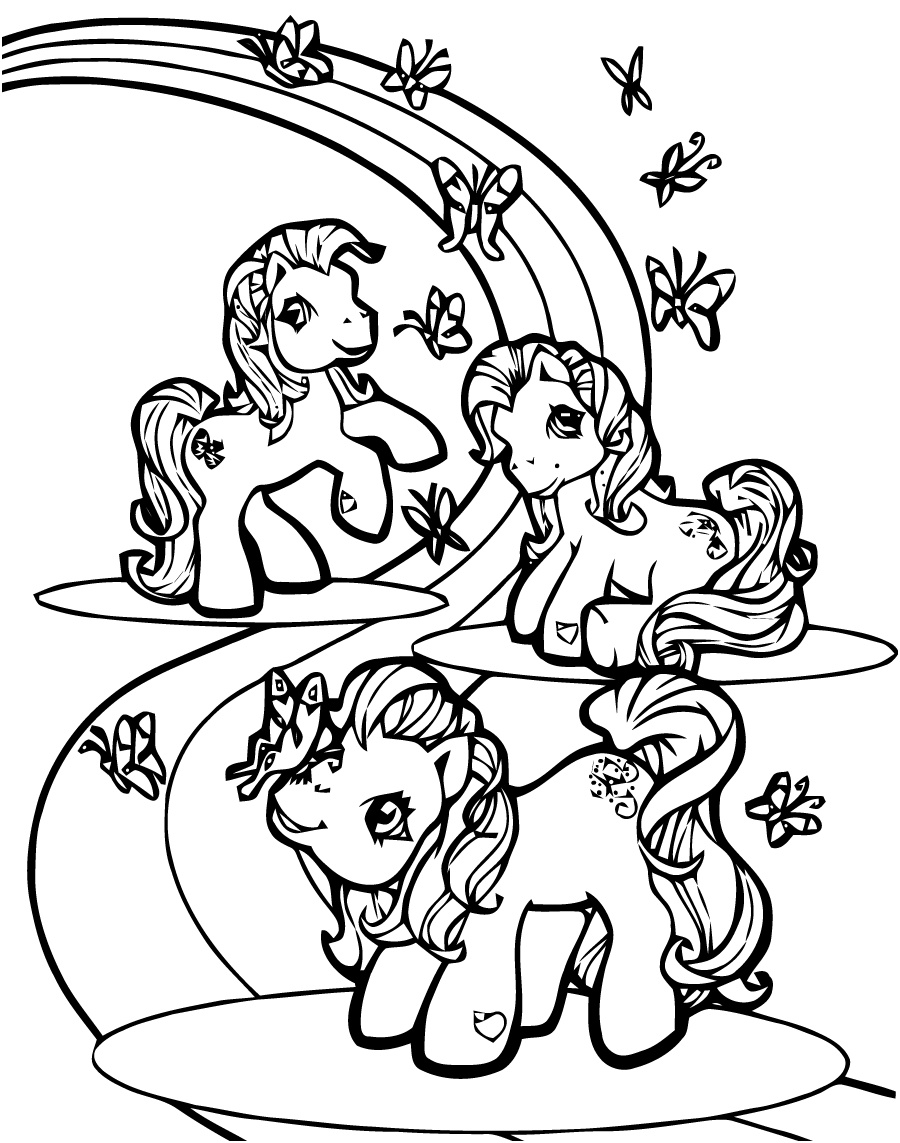 image=little poney Coloring for kids little poney 2