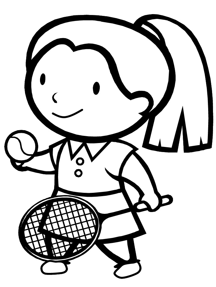 tennis2 sports coloring pages
