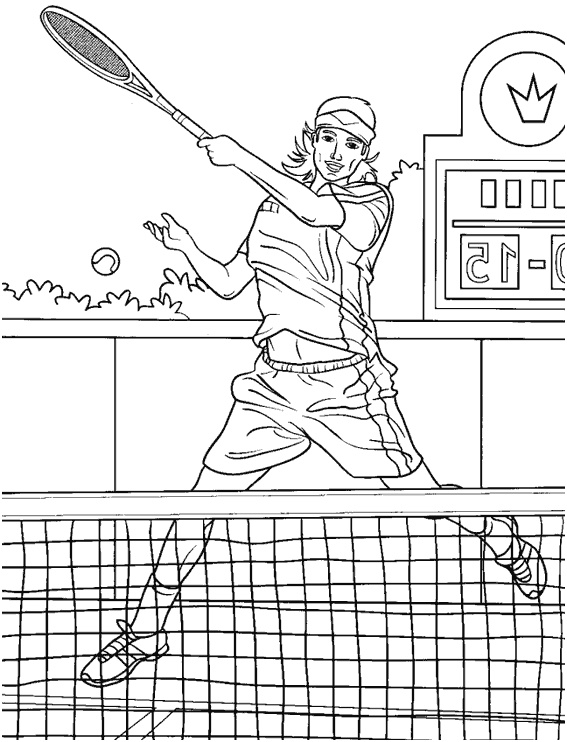 dessin tennisman