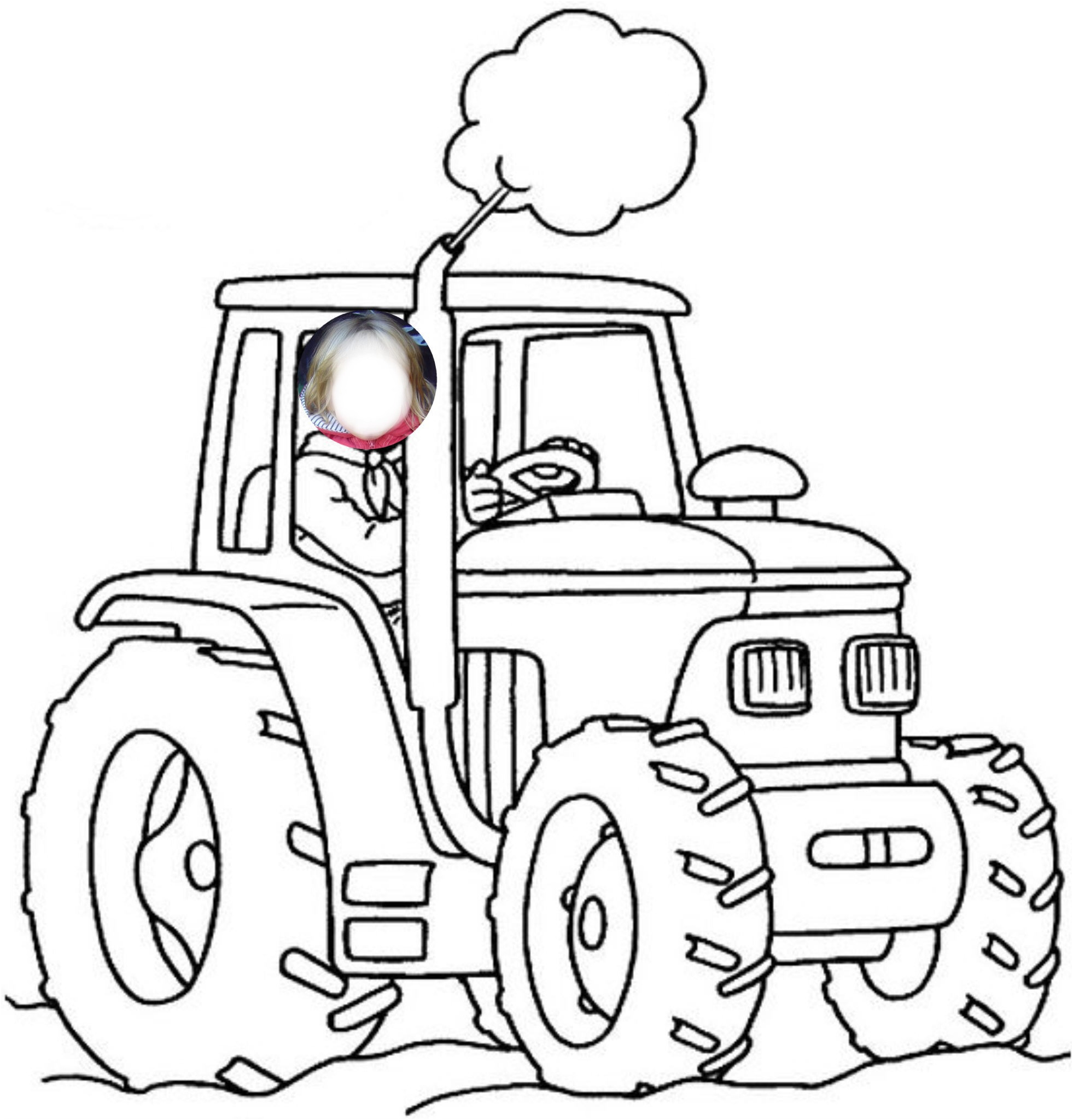 coloriage tracteur remorque inspirant images tracteur tom dessin