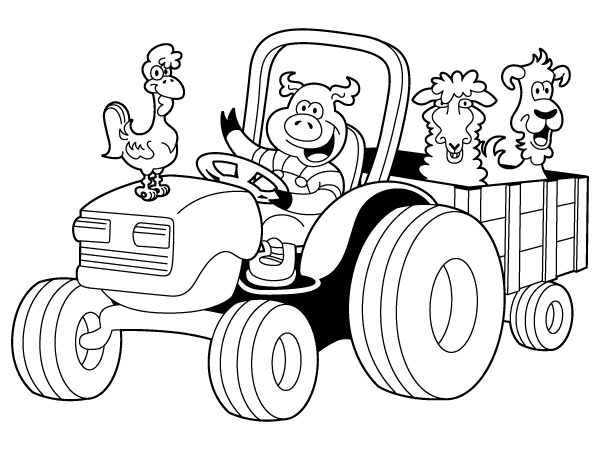 coloriage tracteur tom et ses amis