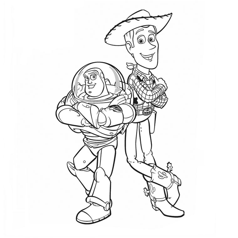 buzz and woody drawing