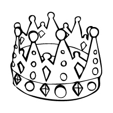crowns coloring pages for your little ones