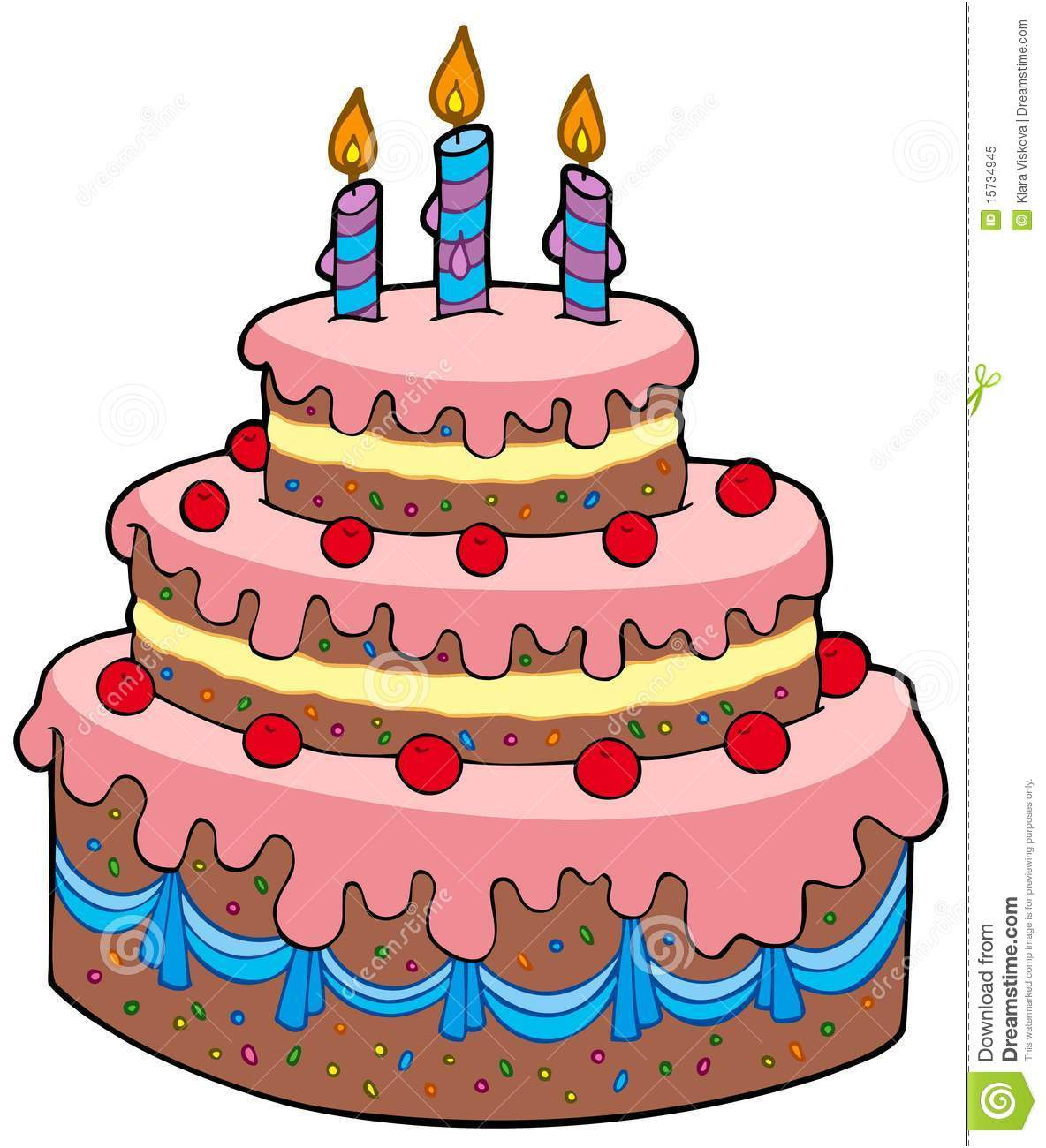 photo libre de droits grand gâteau d anniversaire de dessin animé image