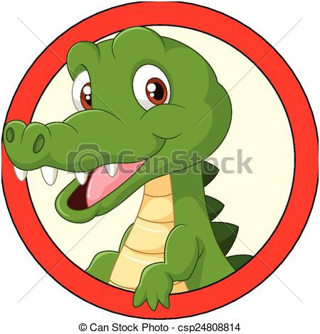 crocodile dessin animé mascotte