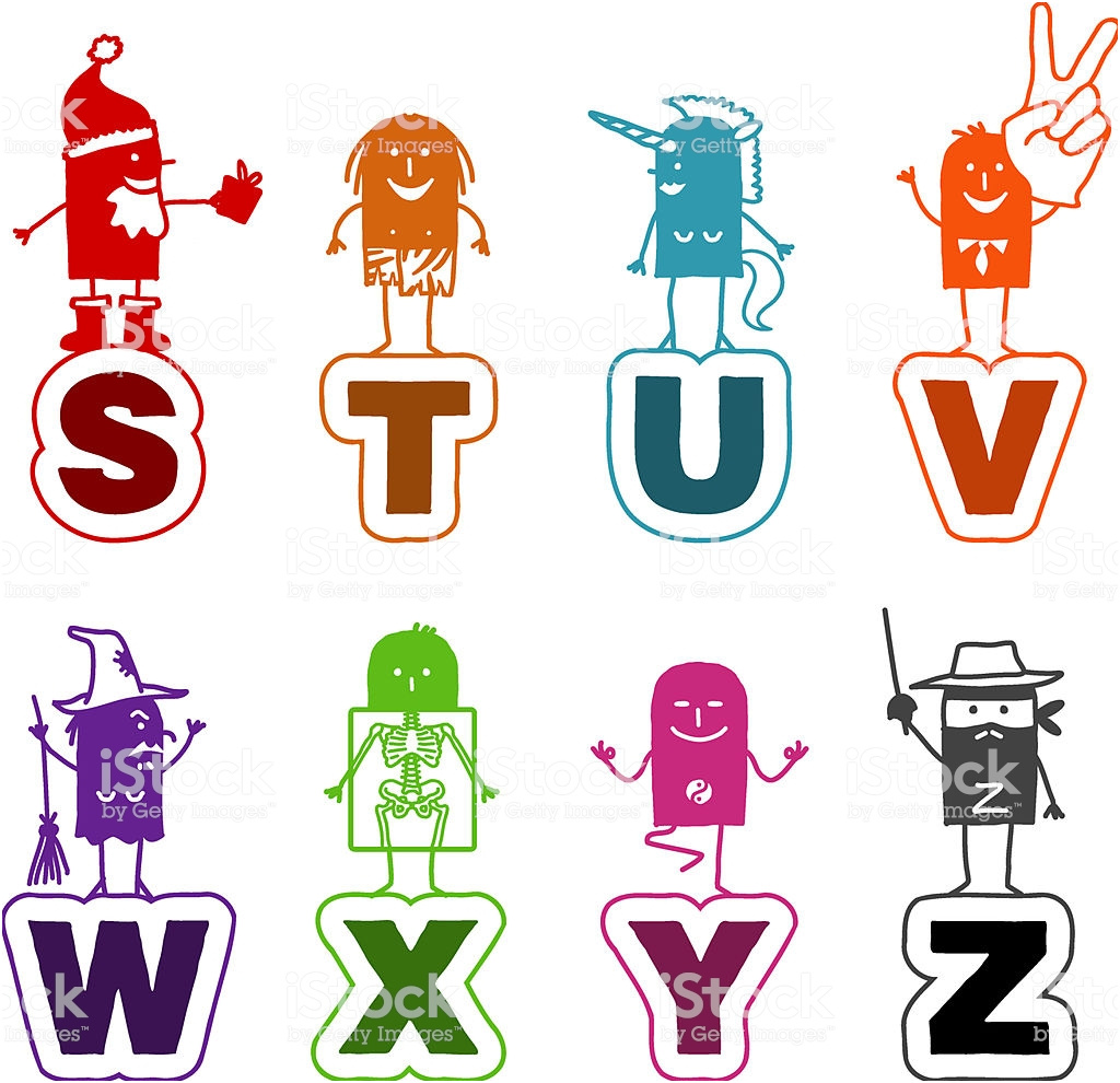 alphabet de dessin animé les me santa à z pour zorro gm