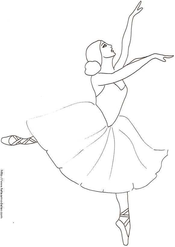 dessin de danseuse classique facile ptg43