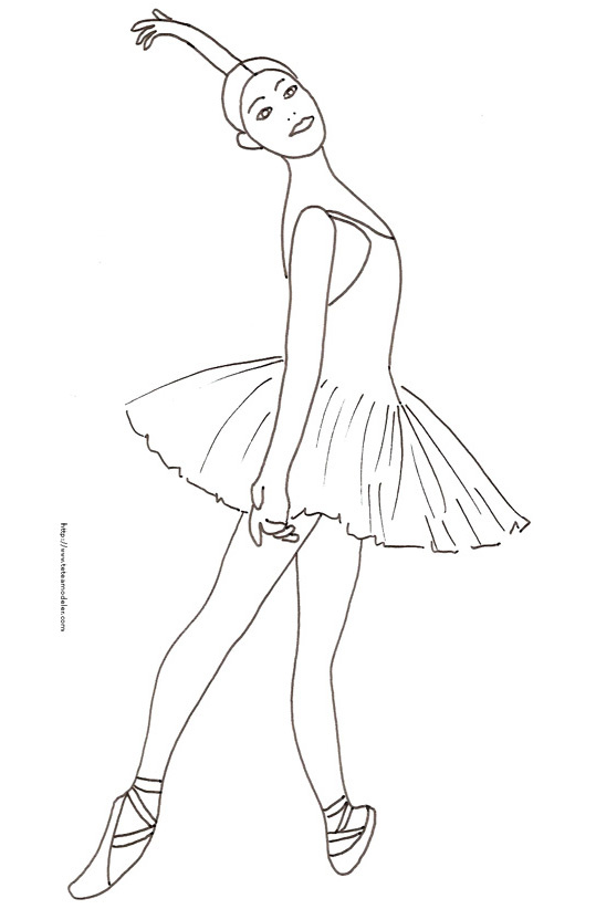 dessin danseuse flamenco a imprimer