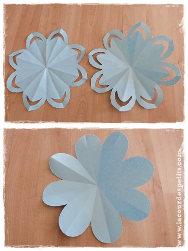 fleur en papier pliage