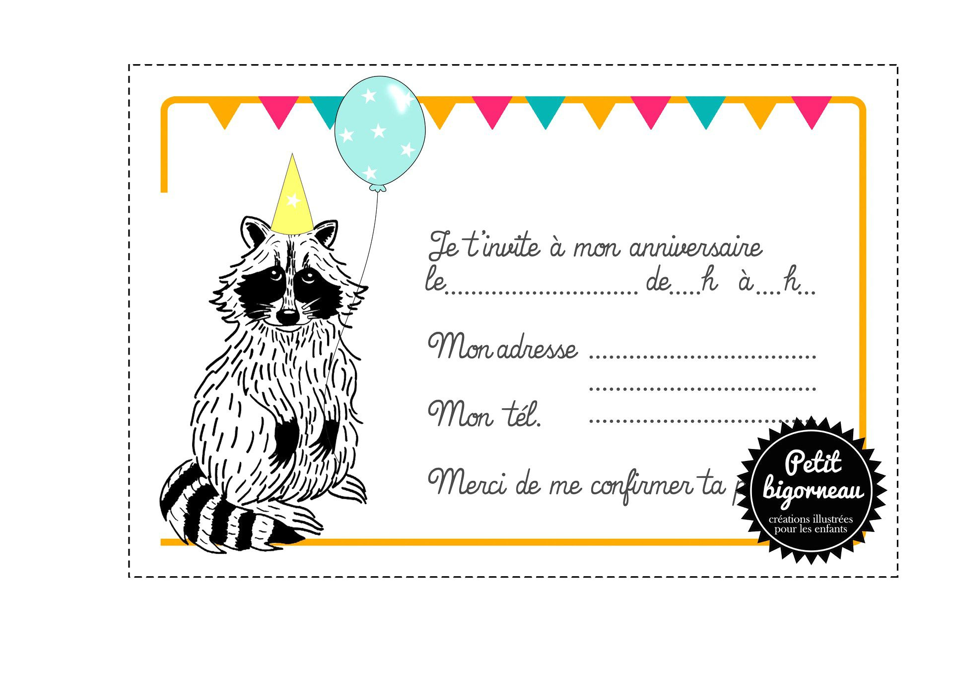 Invitation Anniversaire A Imprimer Élégant Carte Invitation Anniversaire Gratuite Imprimer Garcon 9