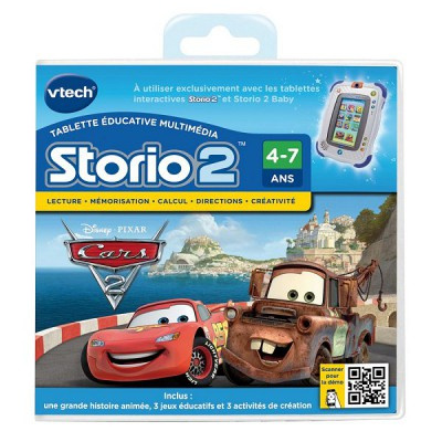 vtech jeu pour console de jeux storio 2 cars 2