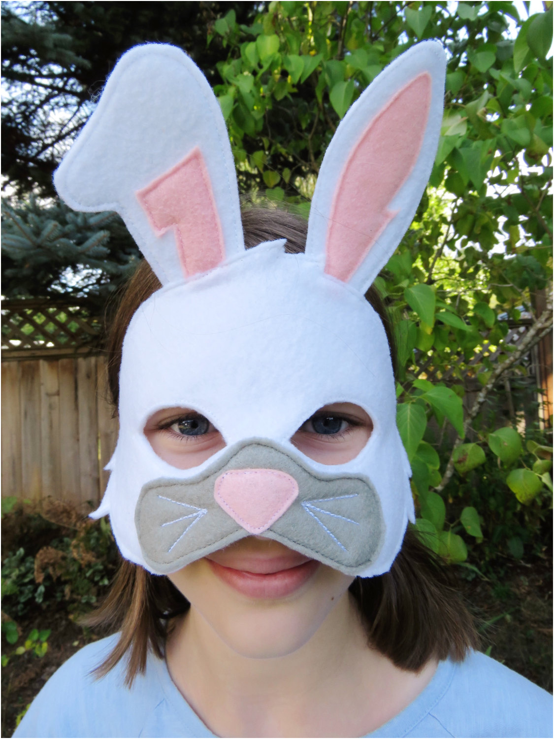 masque de lapin blanc lapin masque