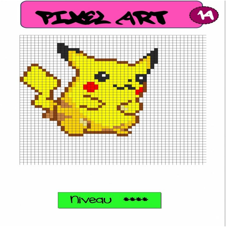 modele pixel art a imprimer licorne