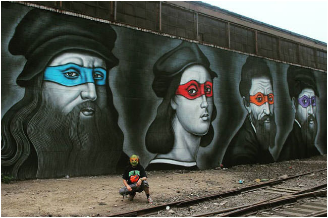 street art tortues ninja