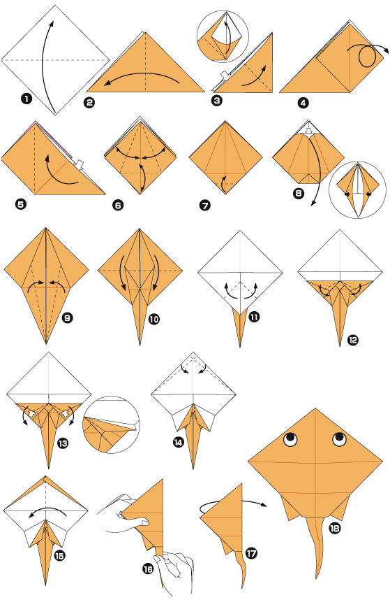 origami van streep