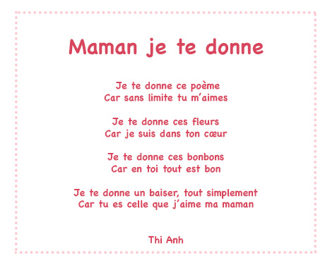 petit poeme en francais
